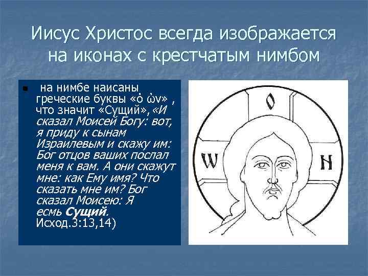 Иисус христос перевод. Буквы на нимбе Иисуса Христа на иконах. Буквы на нимбе Иисуса Христа на иконах что они означают. Обозначения на нимбе Иисуса Христа. Крестчатый нимб Спасителя на иконе.