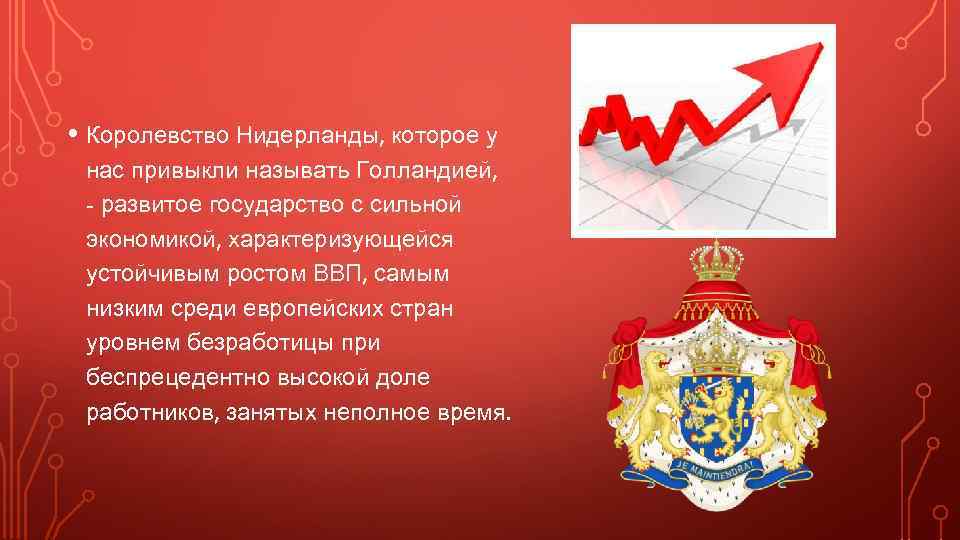  • Королевство Нидерланды, которое у нас привыкли называть Голландией, - развитое государство с