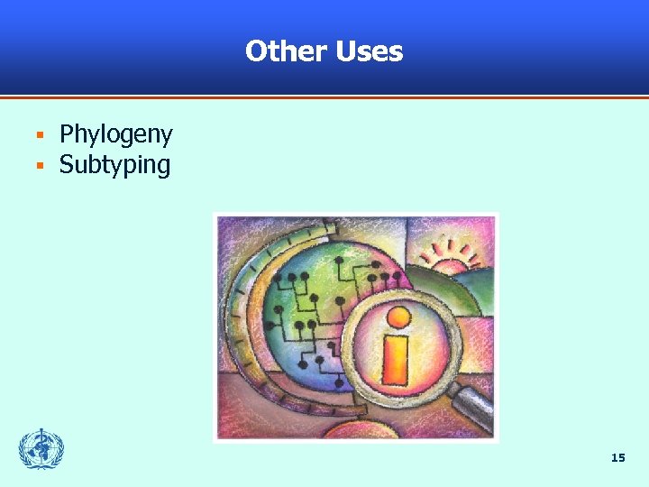 Other Uses § § Phylogeny Subtyping 15 