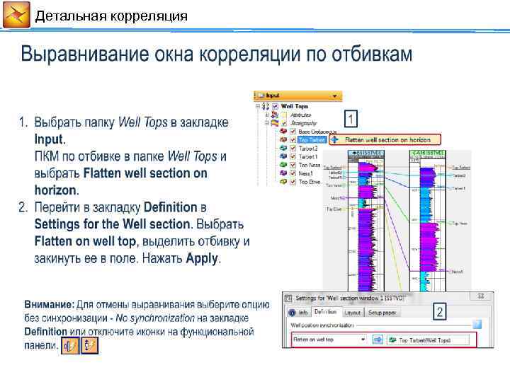 Детальная корреляция 