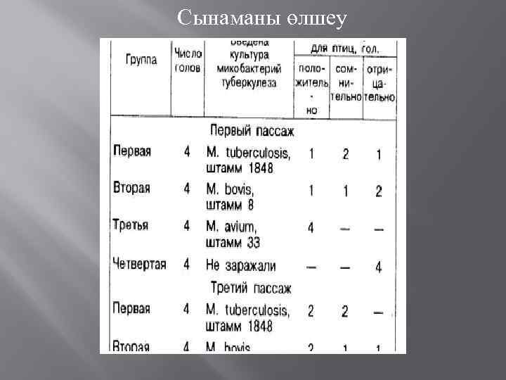 Сынаманы өлшеу 