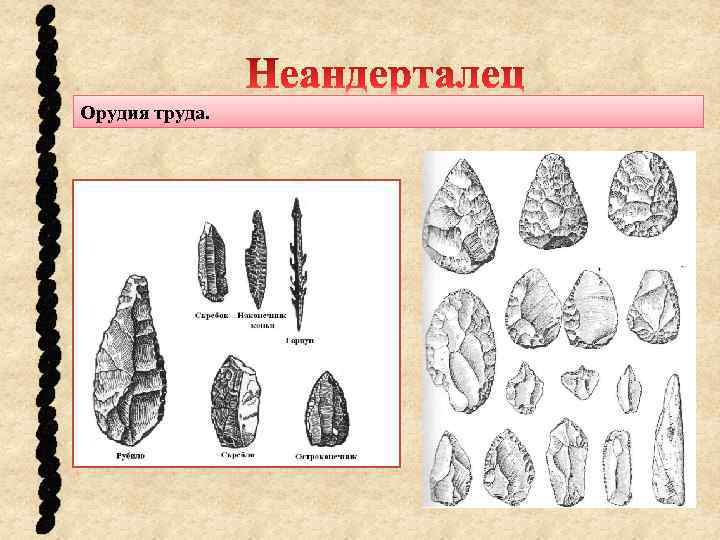 Орудия труда. 