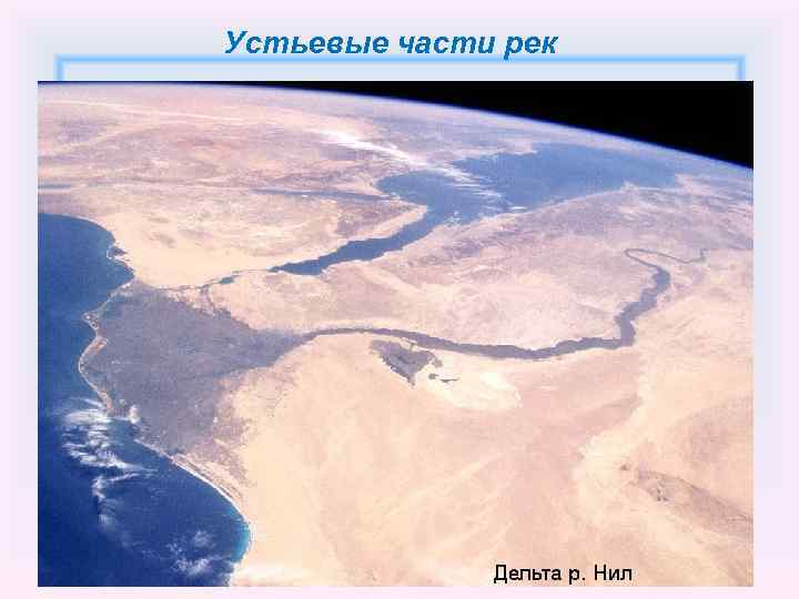 Устьевые части рек 