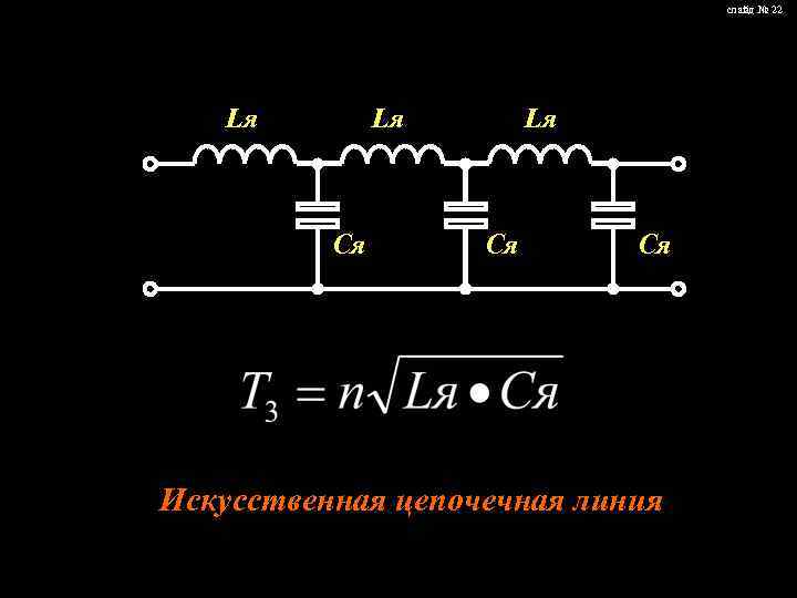 слайд № 22 Lя Lя Ся Ся Искусственная цепочечная линия 