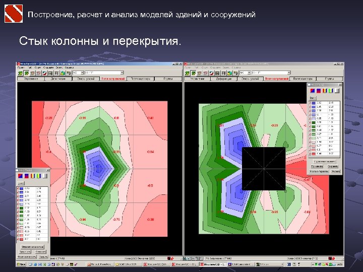 Построение, расчет и анализ моделей зданий и сооружений Стык колонны и перекрытия. 
