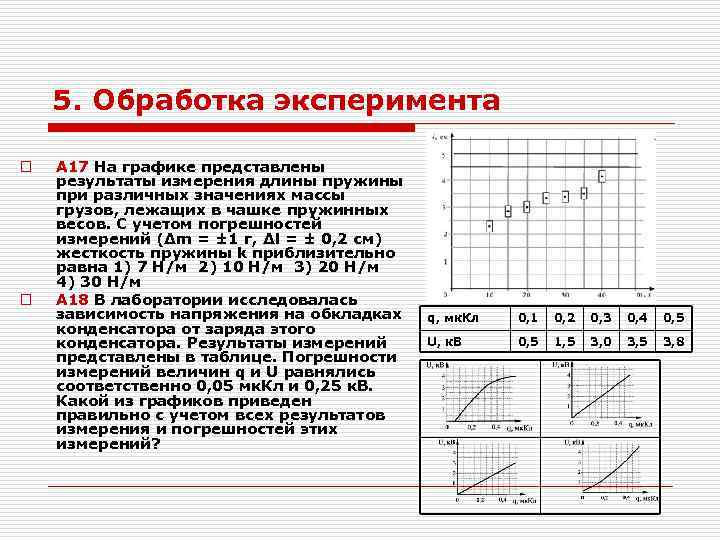 График 17. На графике представлено и. График с учетом погрешности. На графике представлены Результаты измерения пружины. На графике представлены Результаты измерения длины пружины.