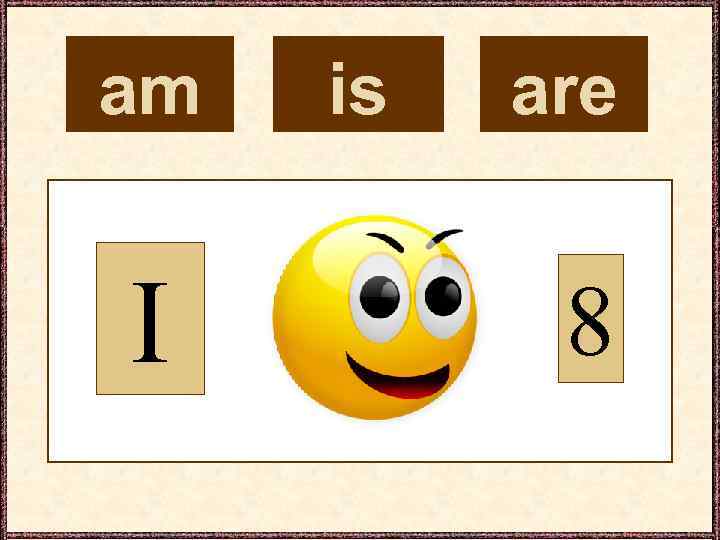 am I is are 8 