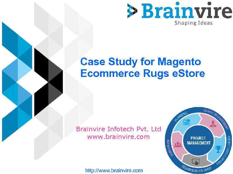 Case Study for Magento Ecommerce Rugs e. Store Brainvire Infotech Pvt. Ltd www. brainvire.
