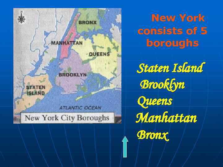 New York consists of 5 boroughs Staten Island Brooklyn Queens Manhattan Bronx 