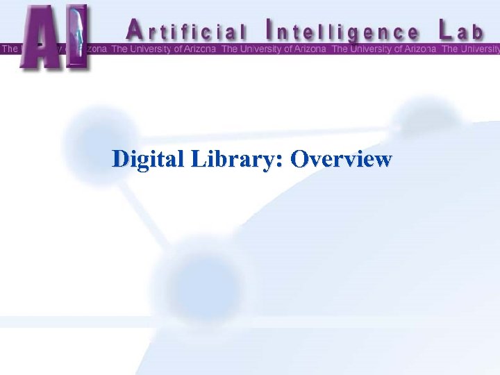 Digital Library: Overview 