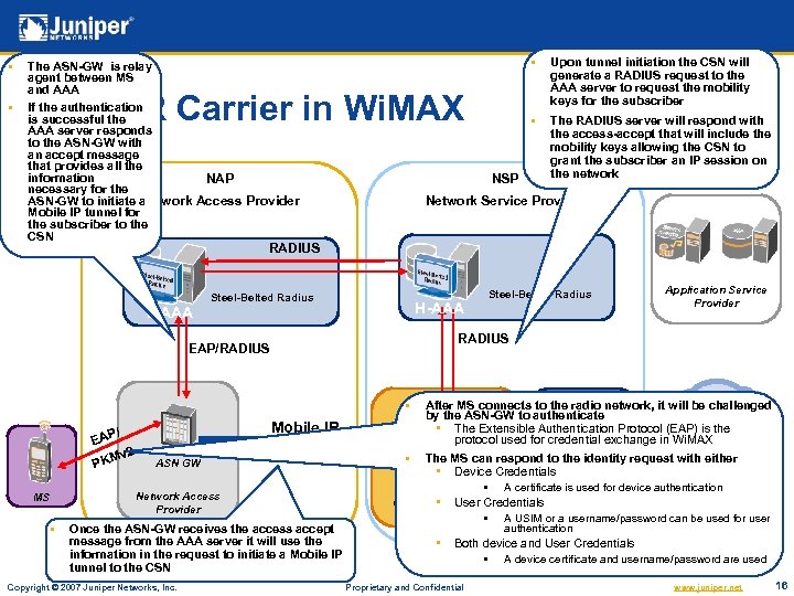 § § § If the authentication is successful the AAA server responds to the
