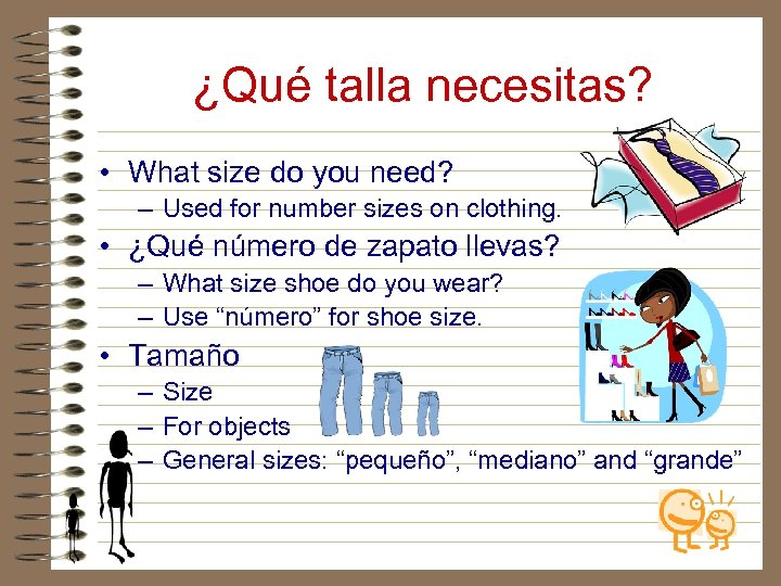 ¿Qué talla necesitas? • What size do you need? – Used for number sizes