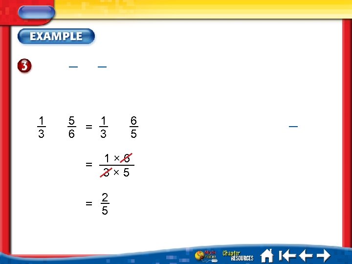 1 3 5 1 = 6 3 = 1× 6 3× 5 = 2