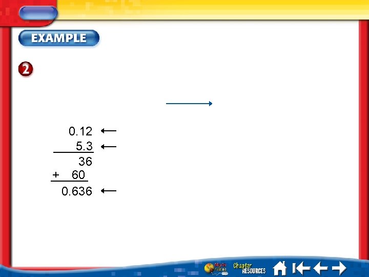 0. 12 5. 3 36 + 60 0. 636 