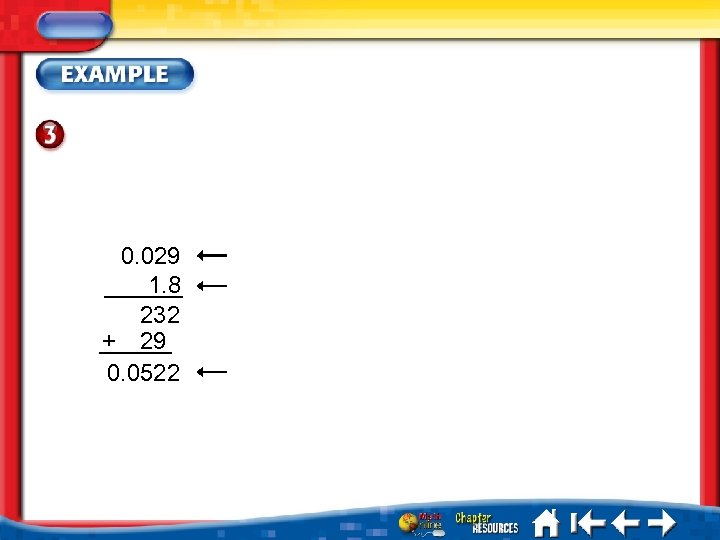 0. 029 1. 8 232 + 29 0. 0522 