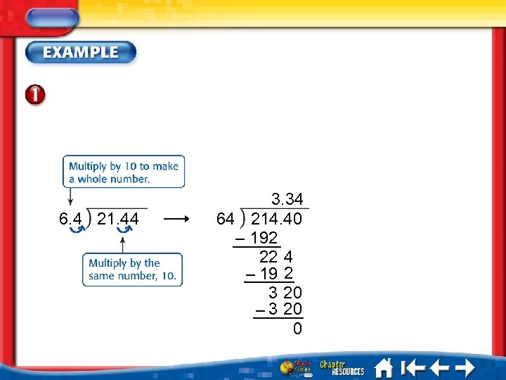 6. 4 21. 44 3. 34 64 214. 40 – 192 22 4 –