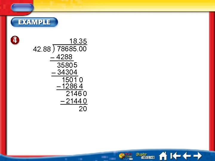 18. 35 42. 88 78685. 00 – 4288 35805 – 34304 1501 0 –