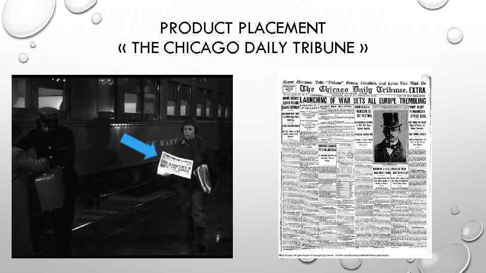 PRODUCT PLACEMENT « THE CHICAGO DAILY TRIBUNE » 