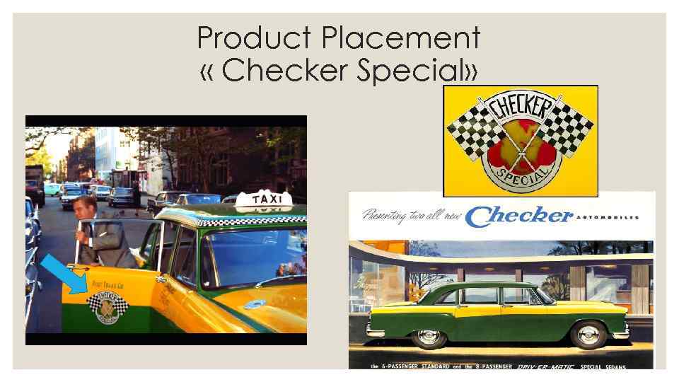 Product Placement « Checker Special» 