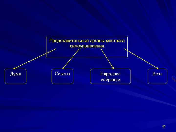 Представительные органы местного самоуправления Дума Советы Народное собрание Вече 60 