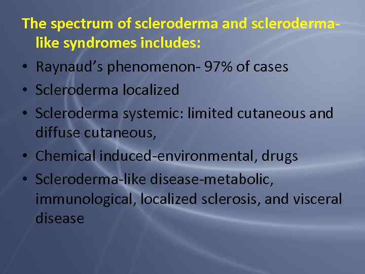 Scleroderma And Related Disorders Epidemiology And Diagnostic Criteria