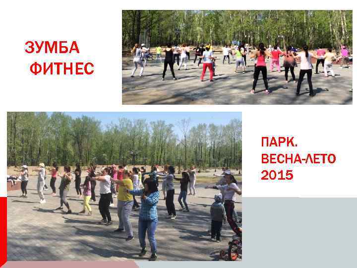 ЗУМБА ФИТНЕС ПАРК. ВЕСНА-ЛЕТО 2015 