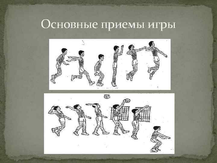 Основные приемы игры 