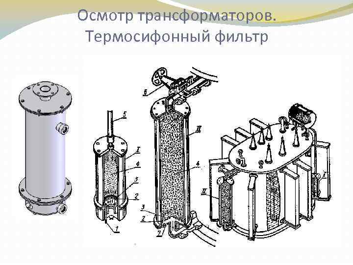 Осмотр трансформаторов. Термосифонный фильтр 