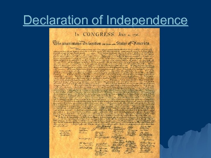 Declaration of Independence 