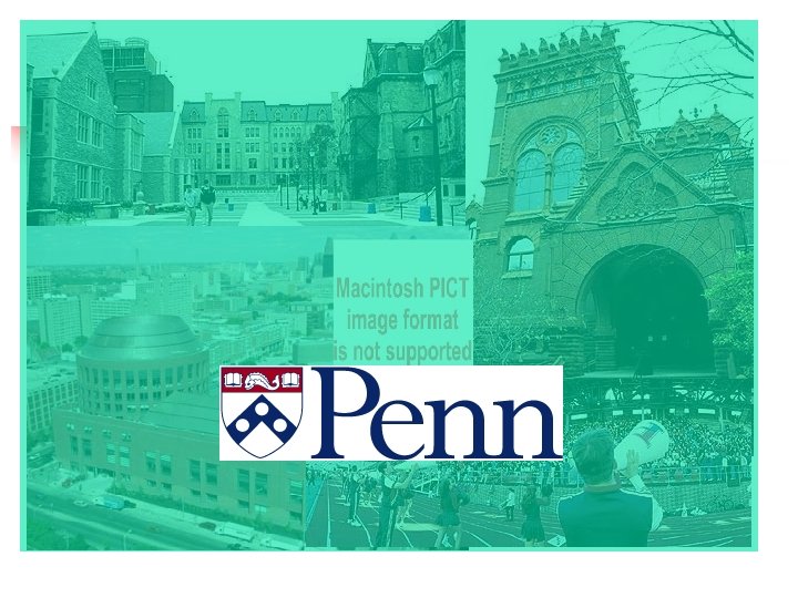 About Penn n n The University of Pennsylvania was founded by Ben Franklin in