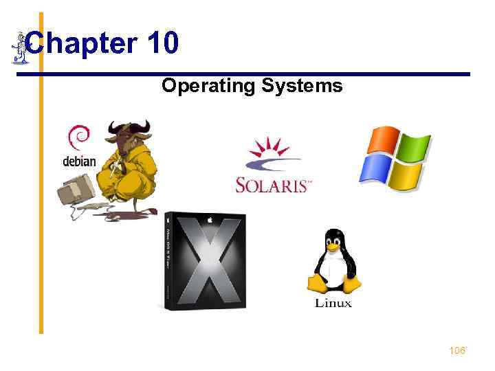 Chapter 10 Operating Systems 106 