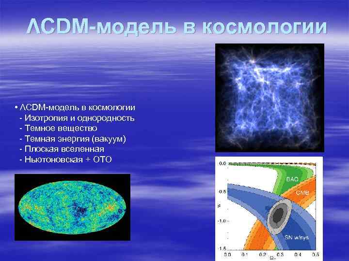 ΛCDM-модель в космологии • ΛCDM-модель в космологии - Изотропия и однородность - Темное вещество