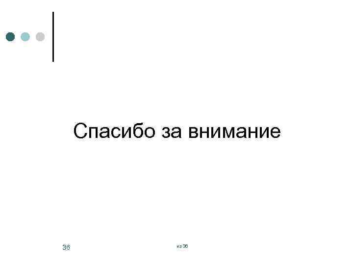 Спасибо за внимание 36 из 36 