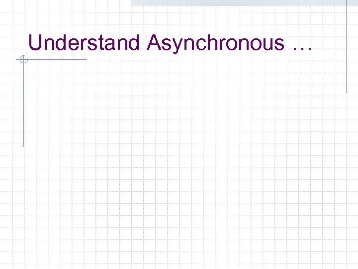 Understand Asynchronous … 