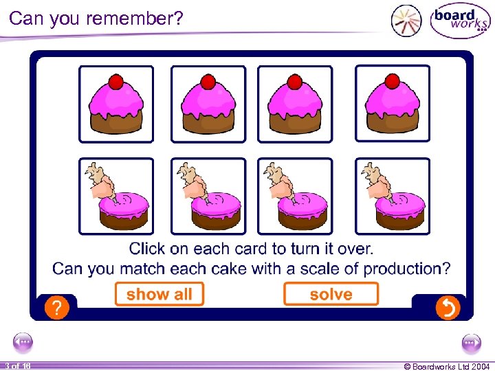 Can you remember? 3 of 16 © Boardworks Ltd 2004 