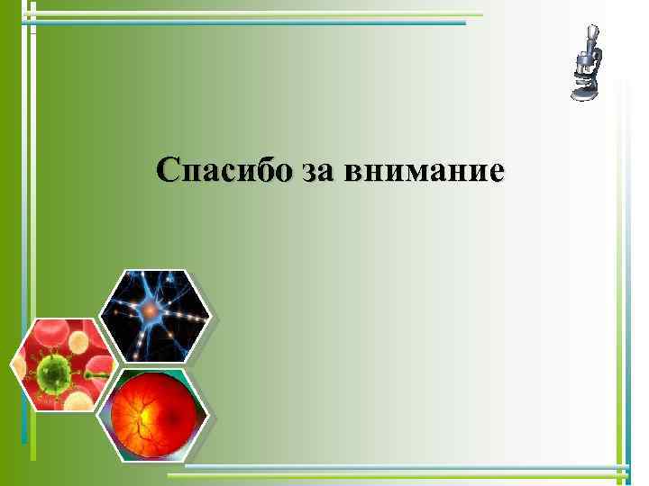 Спасибо за внимание 