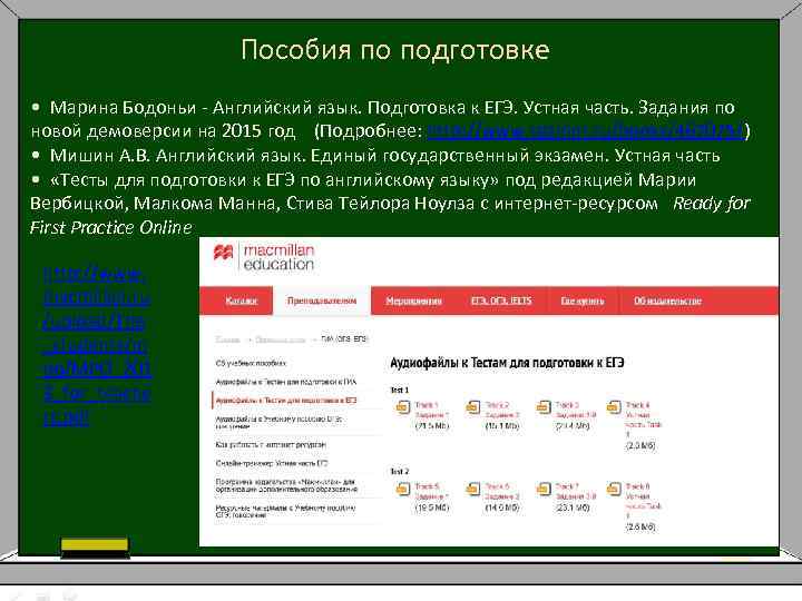 Пособия по подготовке • Марина Бодоньи - Английский язык. Подготовка к ЕГЭ. Устная часть.