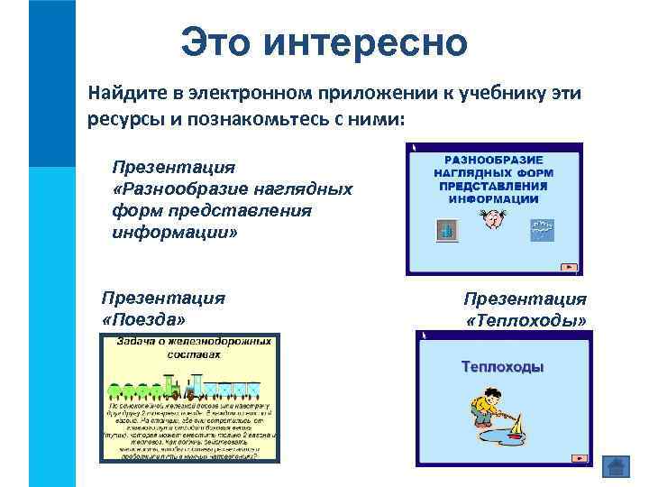 Это интересно Найдите в электронном приложении к учебнику эти ресурсы и познакомьтесь с ними: