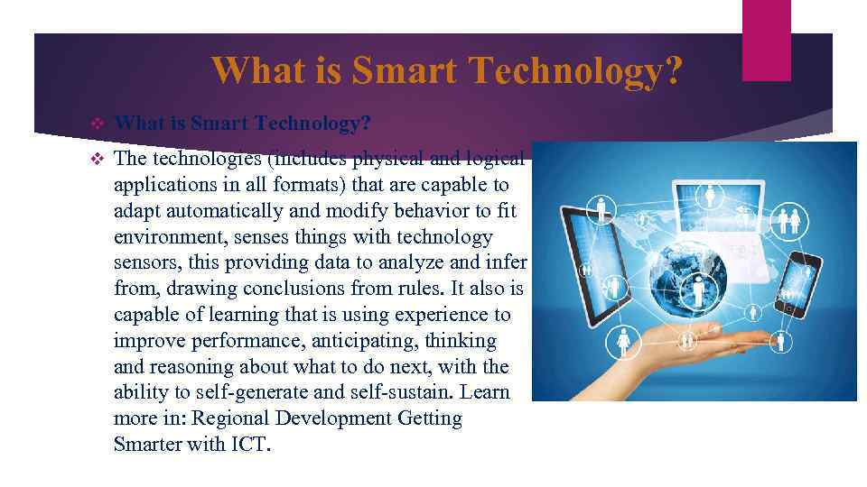types of smart technology presentation