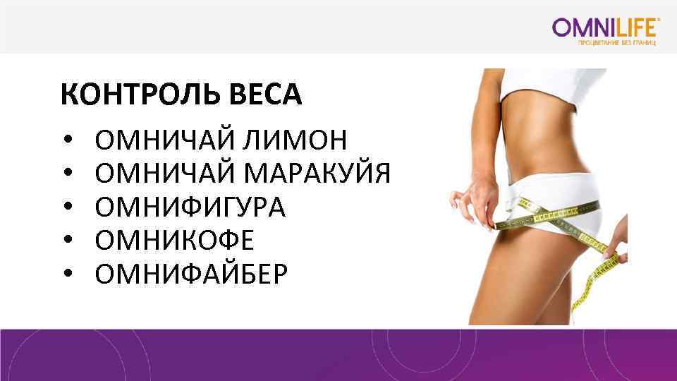 КОНТРОЛЬ ВЕСА • • • ОМНИЧАЙ ЛИМОН ОМНИЧАЙ МАРАКУЙЯ ОМНИФИГУРА ОМНИКОФЕ ОМНИФАЙБЕР 