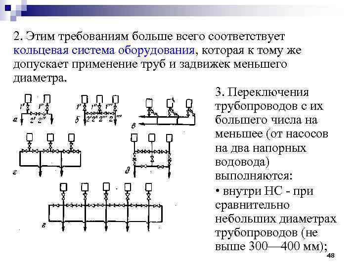 2. Этим требованиям больше всего соответствует кольцевая система оборудования, которая к тому же допускает