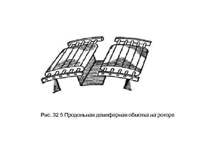 Рис. 32 5 Продольная демпферная обмотка на роторе 
