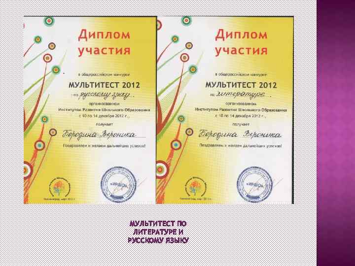 МУЛЬТИТЕСТ ПО ЛИТЕРАТУРЕ И РУССКОМУ ЯЗЫКУ 