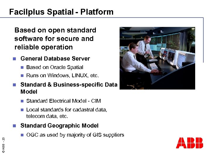 Facilplus Spatial - Platform Based on open standard software for secure and reliable operation
