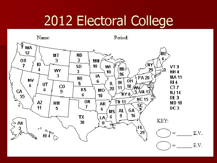 2012 Electoral College 