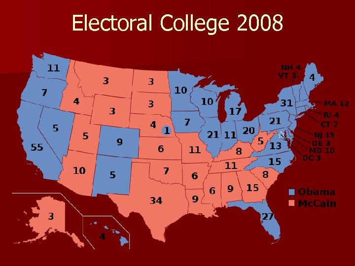 Electoral College 2008 