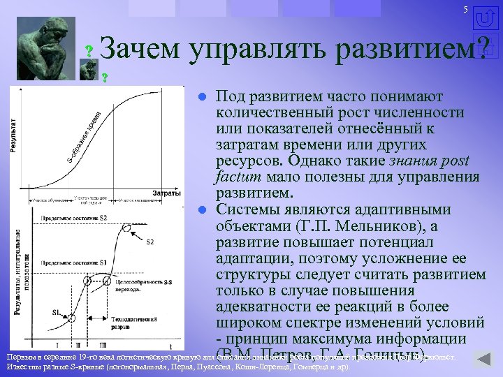 5 ? Зачем управлять развитием? ? Под развитием часто понимают количественный рост численности или