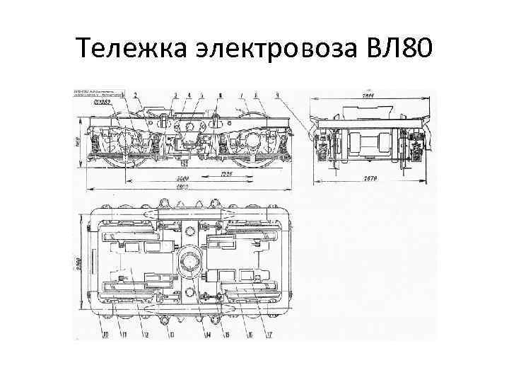 Тележка электровоза ВЛ 80 