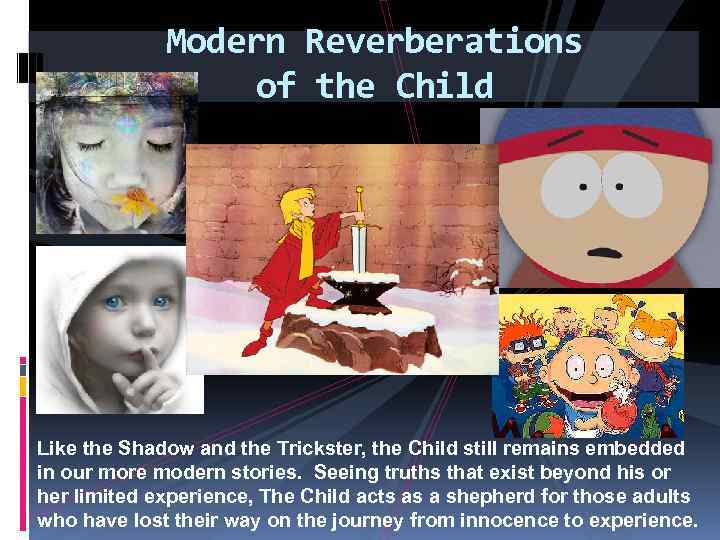 Modern Reverberations of the Child Like the Shadow and the Trickster, the Child still