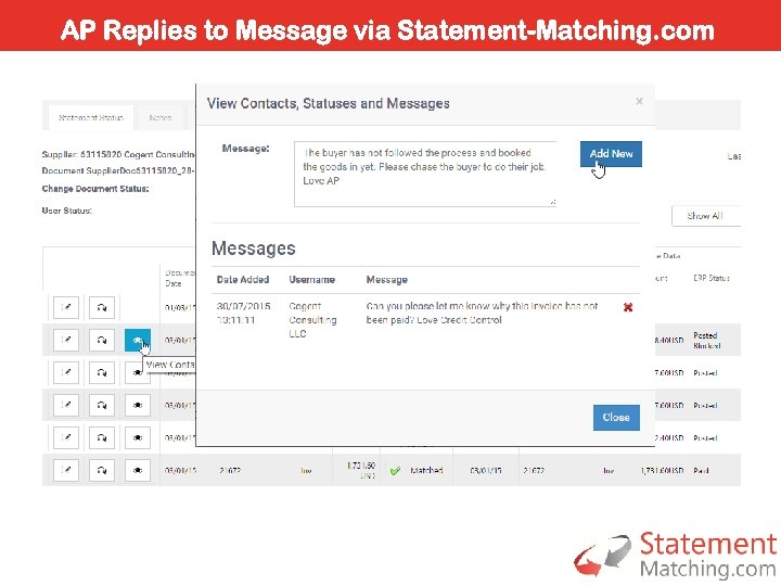 AP Replies to Message via Statement-Matching. com 